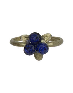 Petite Blueberry Ring, Adjustable