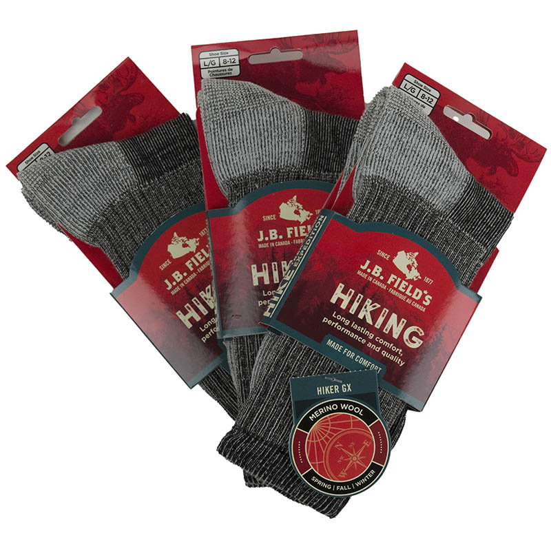 3 Pair Super Wool Hiker GX Socks