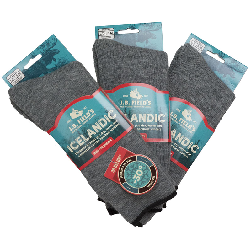 3 pair 30 Below Classic Socks, Gray