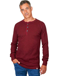 Mock Twist Waffle Henley