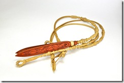 Reins with quirt end Reins with quirt end