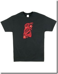 Raven and Sun Embroidered T-Shirt